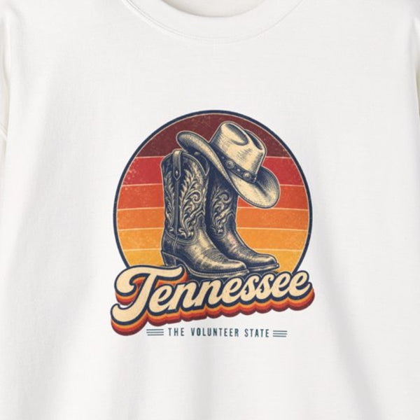Tennessee Cowboy Boots Hat Sweatshirt