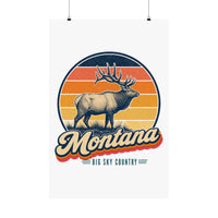 Montana Bull Elk Poster