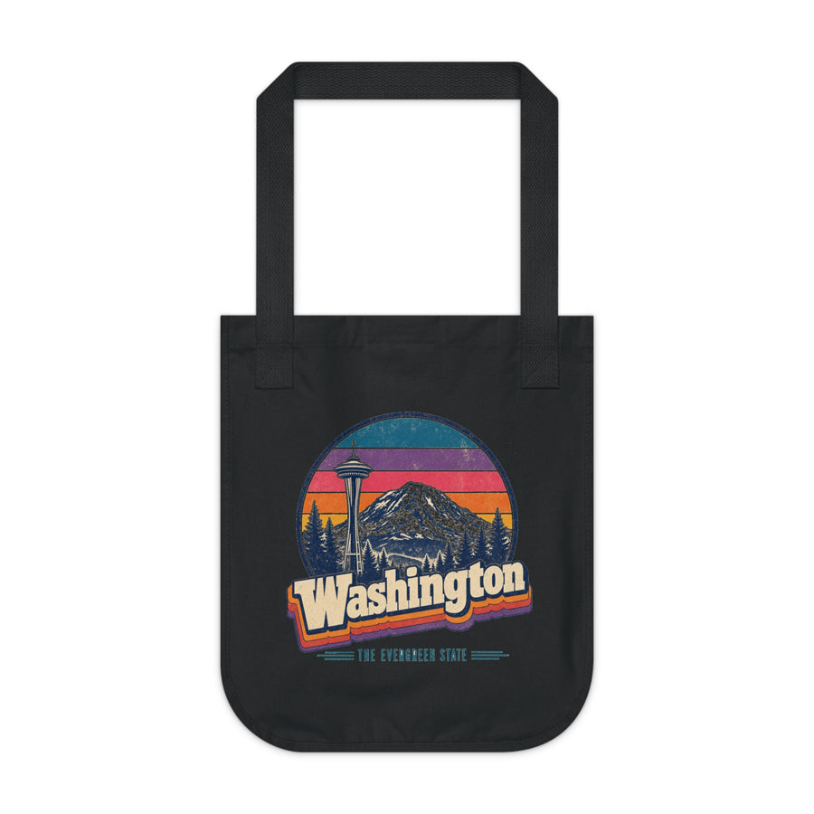Washington Retro Sunset Tote Bag