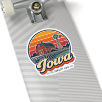 Iowa Red Barn And Windmill Sticker