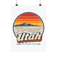 Utah Bonneville Salt Flats Poster