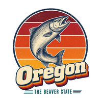 Oregon Leaping Salmon Tee