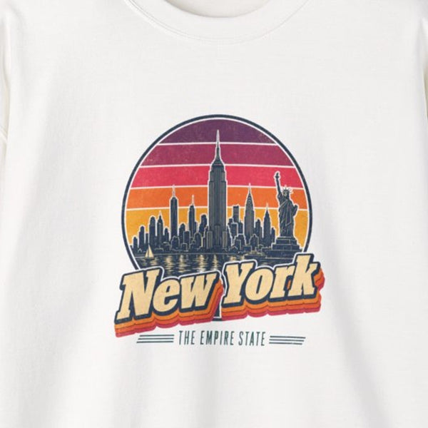 New York Retro Sunset Sweatshirt