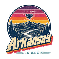 Arkansas Retro Sunset Tee