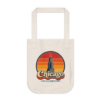 Chicago Retro Sunset Tote Bag