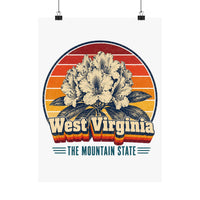 West Virginia Rhododendron Poster