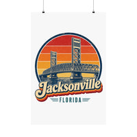 Jacksonville Retro Sunset Poster