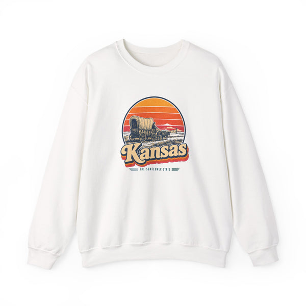 Kansas Santa Fe Trail Wagon Sweatshirt