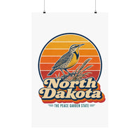 North Dakota Western Meadowlark Poster