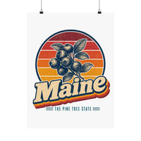 Maine Wild Blueberries Poster