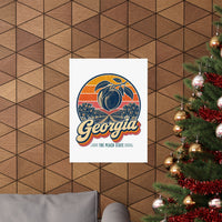 Georgia Retro Sunset Poster