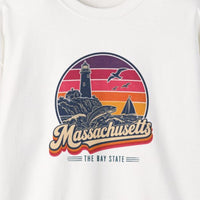 Massachusetts Retro Sunset Sweatshirt