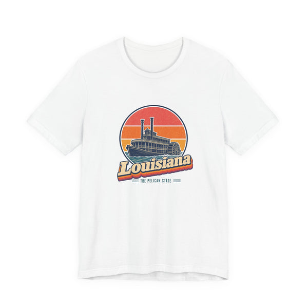 Louisiana Paddlewheel Steamboat Tee