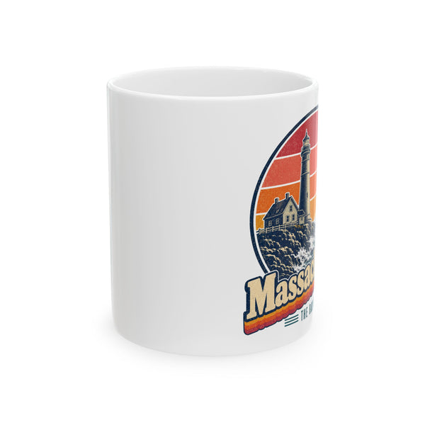 Massachusetts Lighthouse On A Bluff Mug