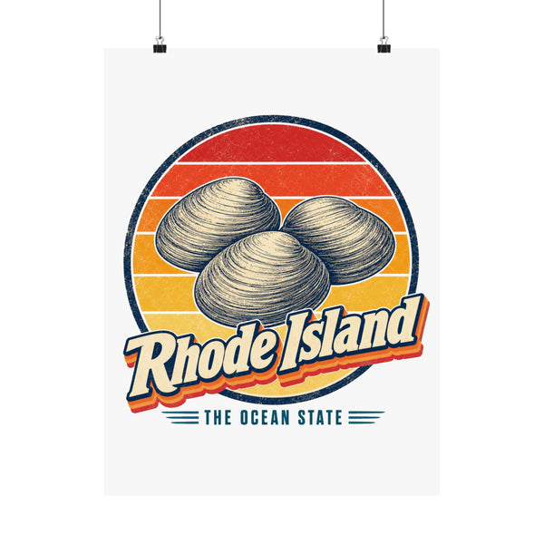 Rhode Island Quahog Clams Poster