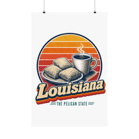 Louisiana Beignets And Chicory Coffee Poster