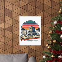 Minnesota Ice Fishing House Poster