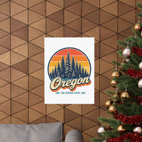 Oregon Evergreen Forest Poster