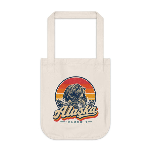 Alaska Grizzly Bear Catching Salmon Tote Bag