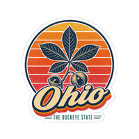 Ohio Buckeye Leaf And Nut Sticker