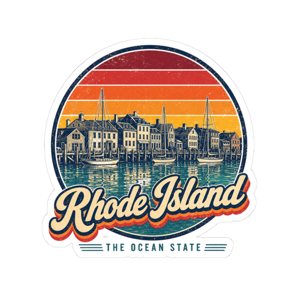 Rhode Island Harbor Waterfront Sticker