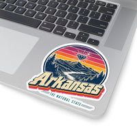 Arkansas Retro Sunset Sticker