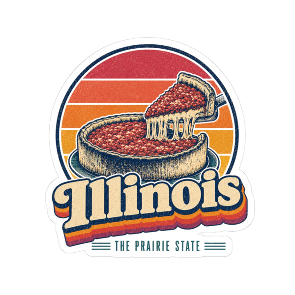 Illinois Deep Dish Pizza Sticker
