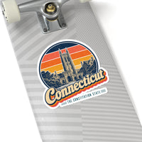 Connecticut Yale Campus Towers Sticker