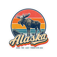 Alaska Bull Moose Sticker