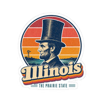 Illinois Lincoln Stovepipe Hat Sticker