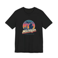 Michigan Retro Sunset Tee