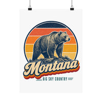 Montana Grizzly Bear Poster