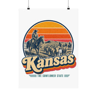 Kansas Dodge City Cattle Drive Poster