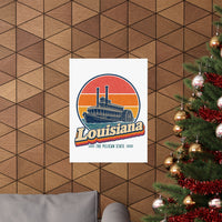 Louisiana Paddlewheel Steamboat Poster