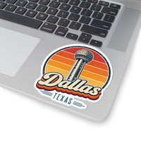 Dallas Retro Sunset Sticker