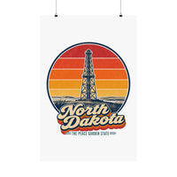 North Dakota Oil Derrick Poster