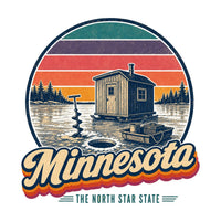 Minnesota Ice Fishing House Tee