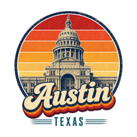 Austin Retro Sunset Tee