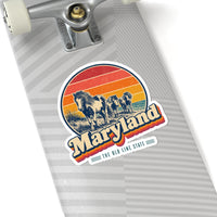 Maryland Assateague Wild Ponies Sticker