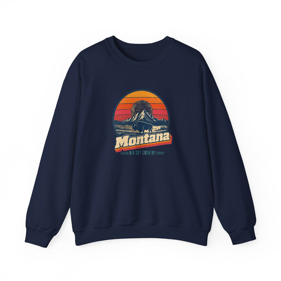 Montana Retro Sunset Sweatshirt