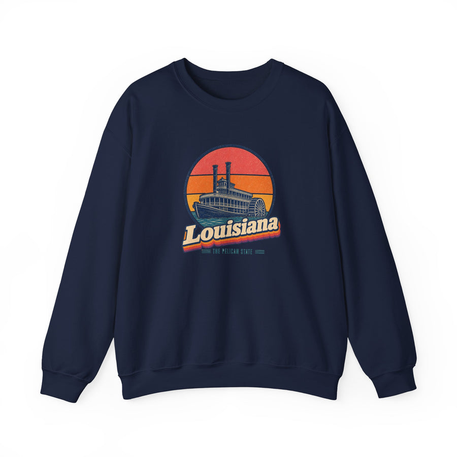 Louisiana Paddlewheel Steamboat Sweatshirt