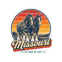 Missouri Clydesdale Horses Sticker