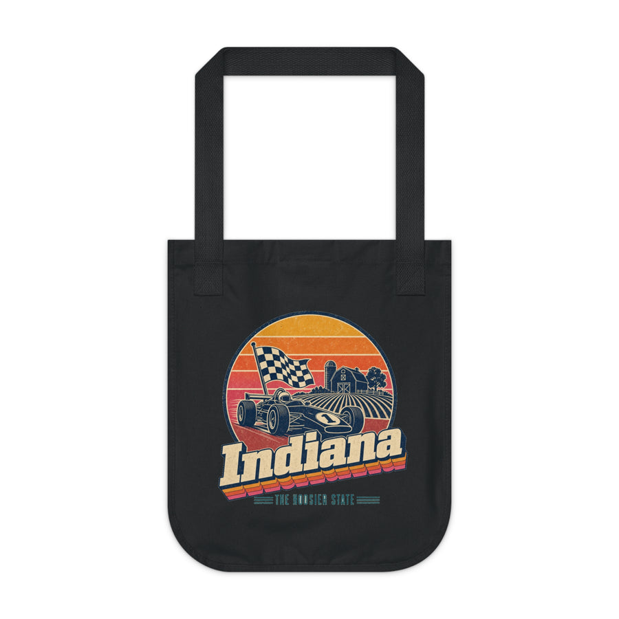 Indiana Retro Sunset Tote Bag