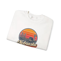 Nebraska Retro Sunset Sweatshirt