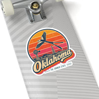 Oklahoma Retro Sunset Sticker