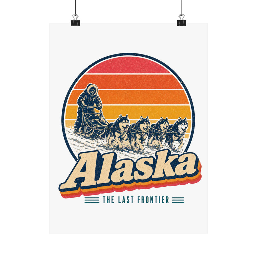 Alaska Dog Sledding Poster