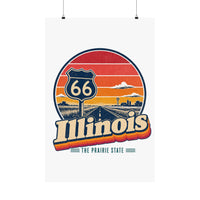 Illinois Route 66 Start Sign Poster