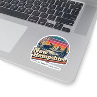 New Hampshire Retro Sunset Sticker