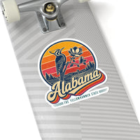 Alabama Retro Sunset Sticker