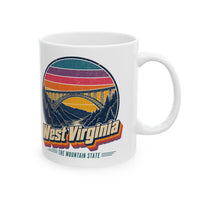 West Virginia Retro Sunset Mug